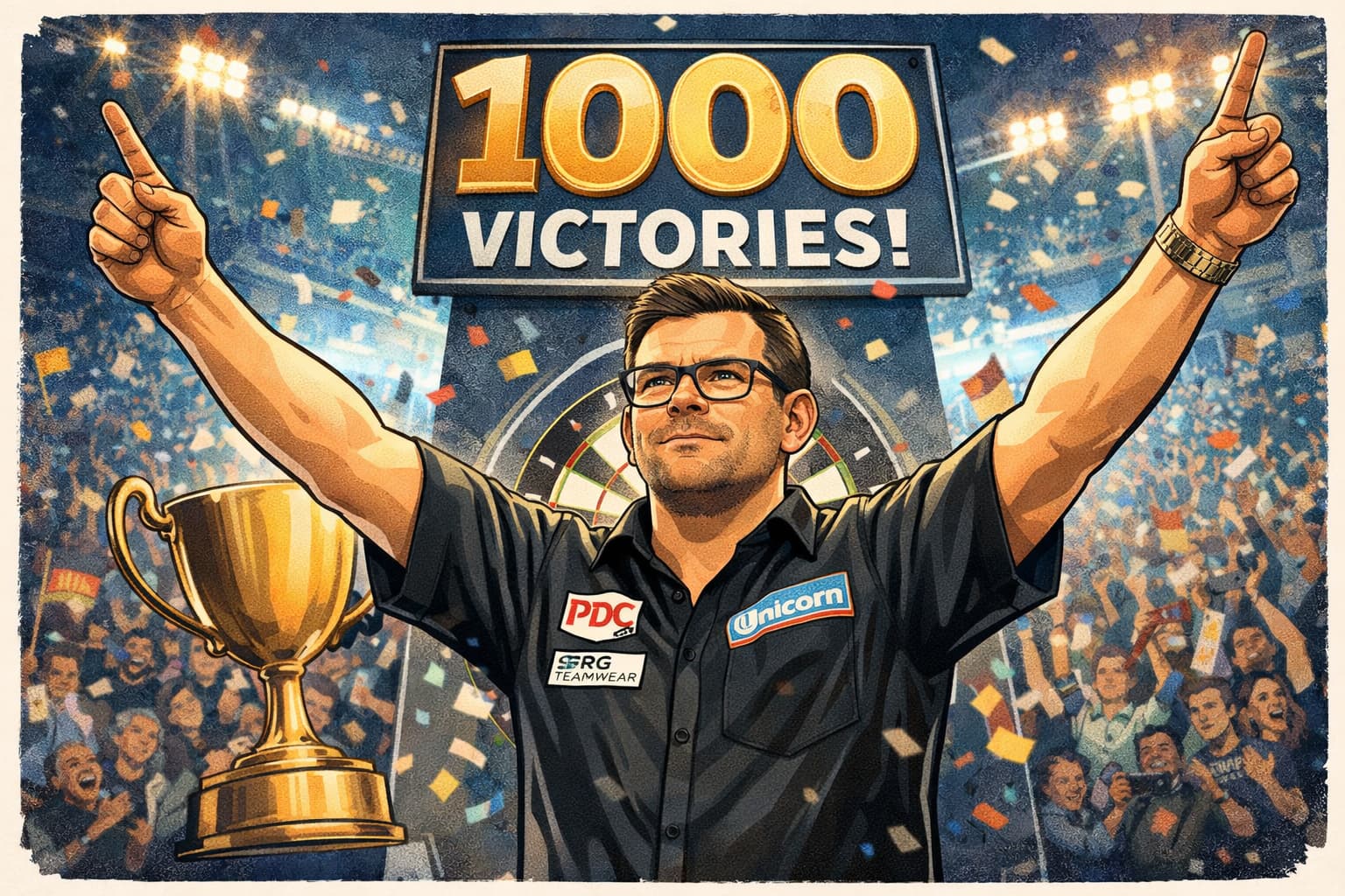 1000 Siege für James Wade ... der unterschätzteste Champion im Darts